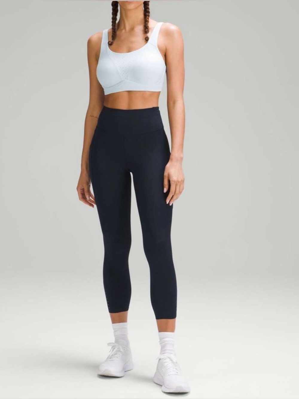 Lululemon Fast and Free High-Rise Crop 23" with Pockets- True Navy/ Size 4